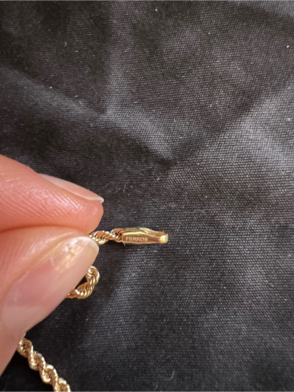 14k Rope Chain Necklace - Picture 2 of 3